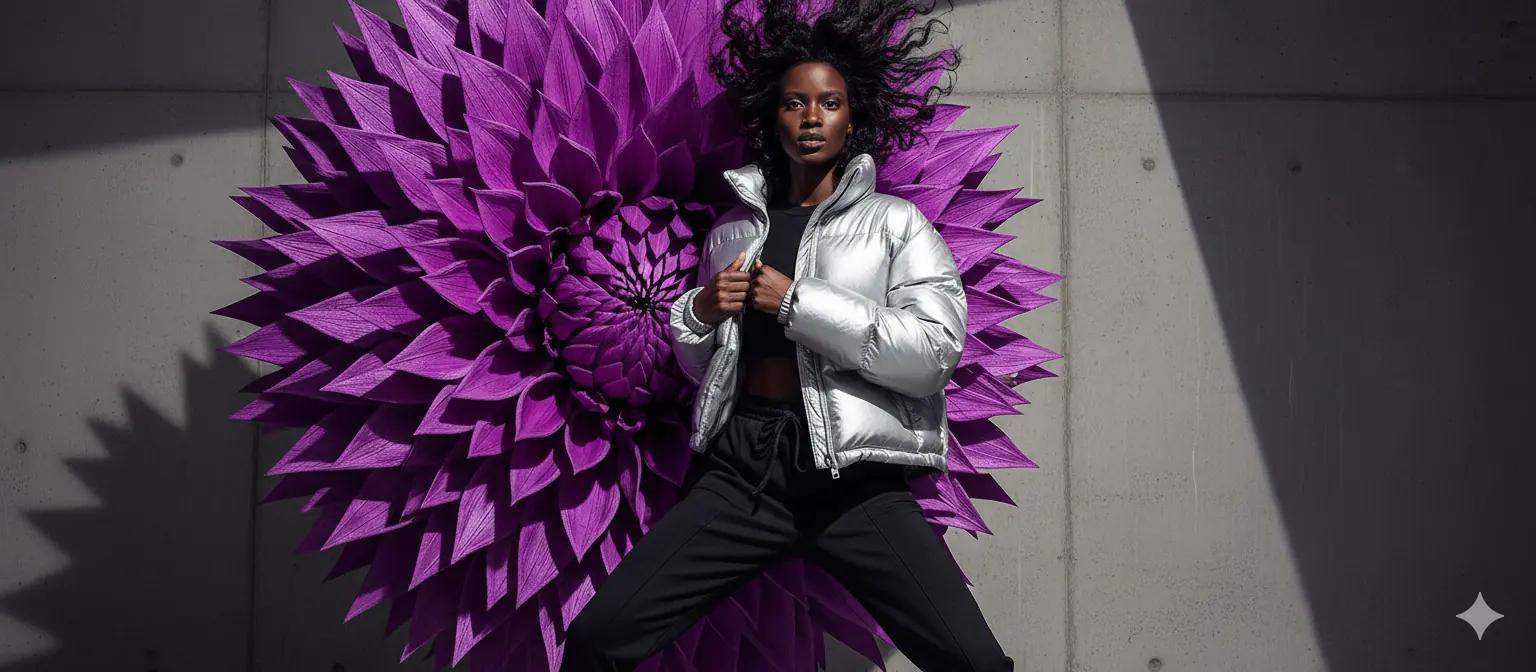 Editorial flower banner