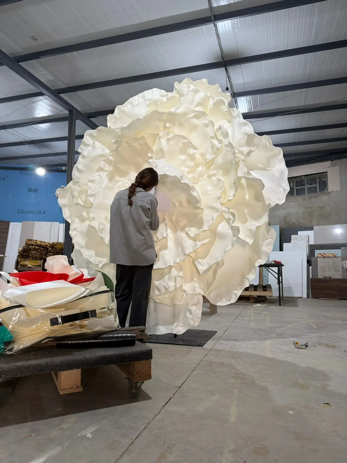 დიდი ყვავილის ფორმირება — სამუშაო პროცესში